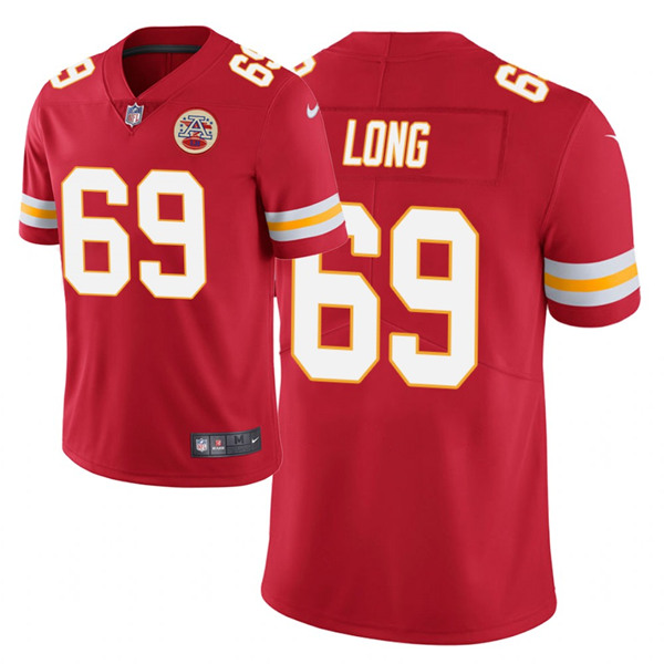 Men's Kansas City Chiefs #69 Kyle Long Red NFL Limited Stitched Jersey